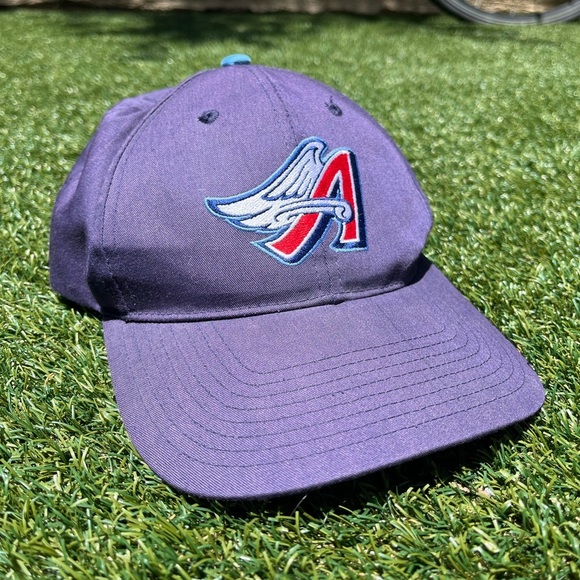 VTG 90’s California Angels of Anaheim Blue Cap - Picture 1 of 4